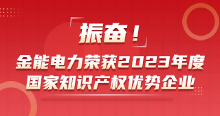 振奮！金能電力榮獲2023年度國家知識(shí)產(chǎn)權(quán)優(yōu)勢(shì)企業(yè)
